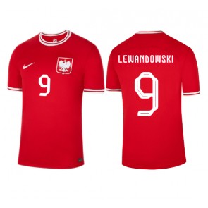 Polen Robert Lewandowski #9 Replika Udebanetrøje VM 2022 Kortærmet